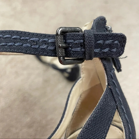 VERA WANG LAVENDER Leni Canvas Bow Flat Sandals 6M - Picture 14 of 16